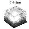 Luces solares de colores, luz en forma de hielo, luz led para exteriores, pared, lámpara solar para azulejos, lámpara cuadrada, luz decorativa en forma de hielo, lámpara enterrada solar, paso impermeable IP65, decoración para exteriores