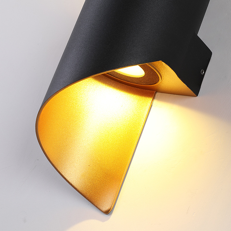 Lámpara de pared exterior Balcón impermeable Led Super brillante Pasillo Escaleras Inducción simple Pared exterior Villa Entrada Patio IP65