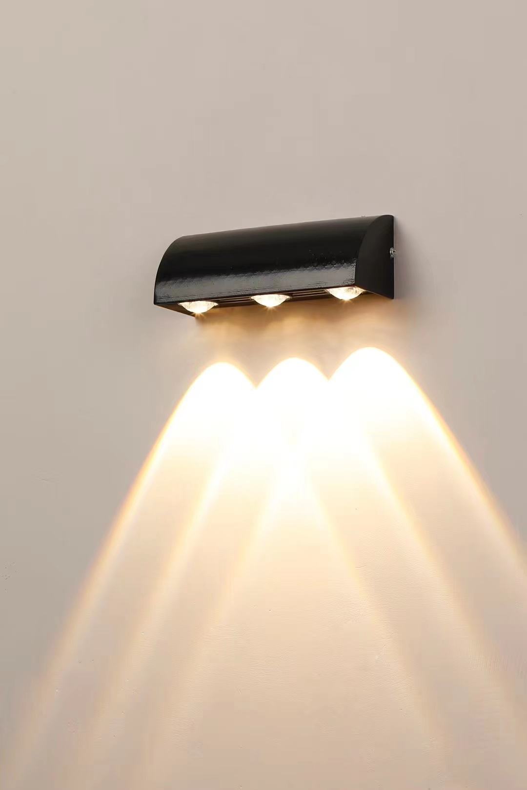 Lámpara de pared LED impermeable para exteriores, sencilla y moderna, lámparas de patio, lámpara de puerta, terraza, balcón, jardín, luz de pared, precio de fábrica