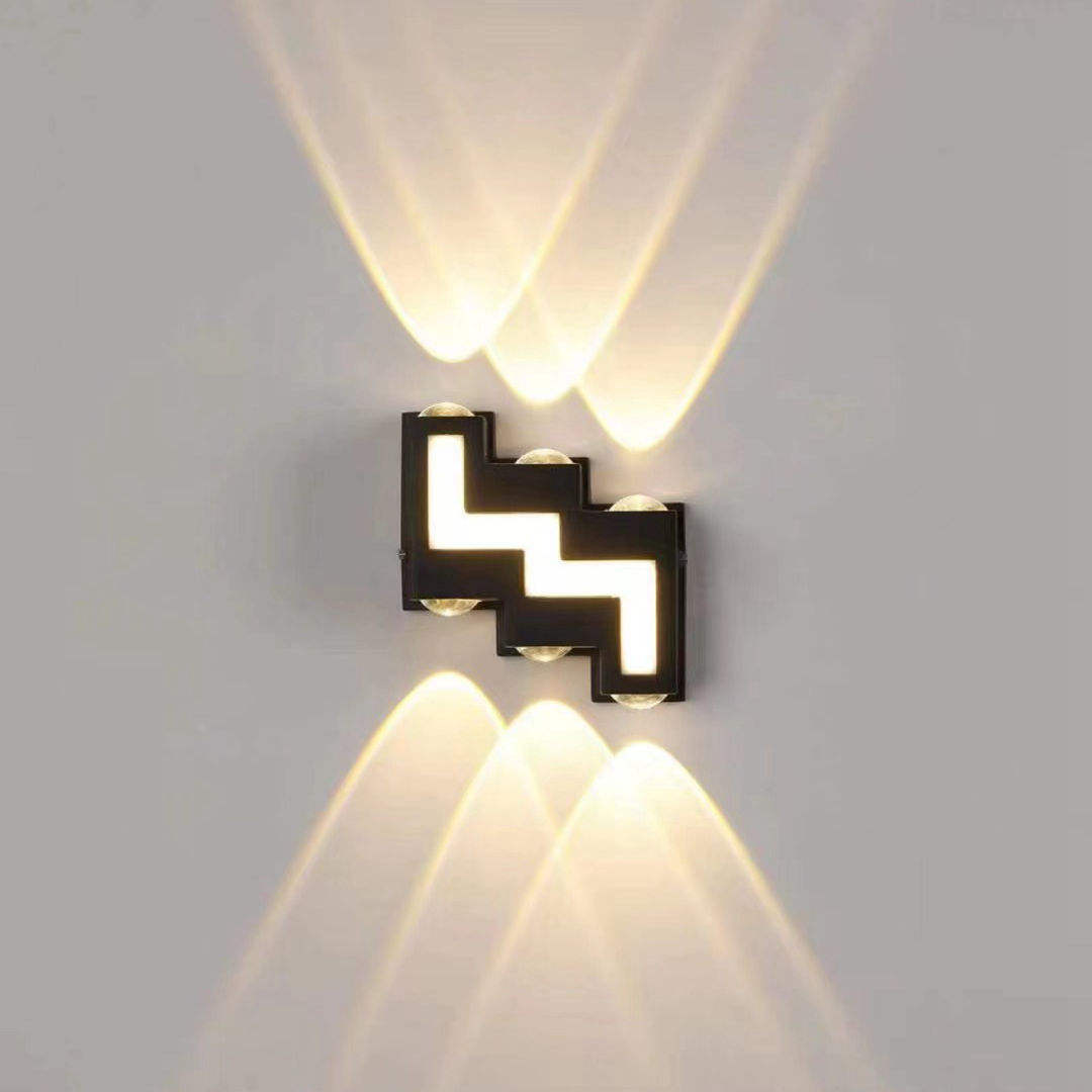6W 12W impermeable AC85-265V luz de pared LED montada en superficie luminaria nórdica moderna lámparas de pared para interiores sala de estar porche al aire libre