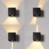 El sensor de movimiento al aire libre 12W ajustable hacia arriba y hacia abajo de la lámpara de pared de aluminio decoran la luz de pared LED
