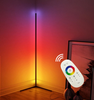 Lámpara de esquina de sala de estar roja de red colorida, luz de relleno triangular en vivo, lámpara de ambiente, lámpara de pie RGB con atenuación LED