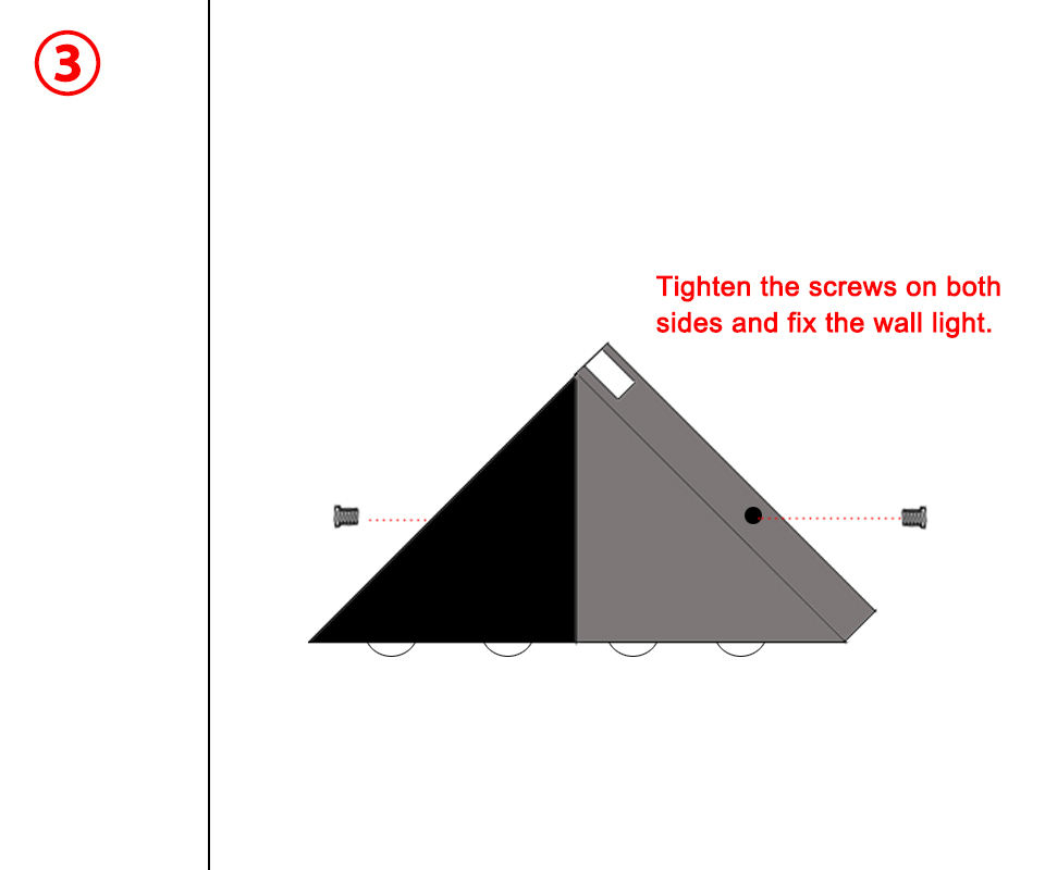 Lámpara de pared triangular de 5W hacia arriba y hacia abajo para dormitorio, escaleras, candelabro interior, iluminación hacia arriba y hacia abajo, estilo europeo, Año Nuevo
