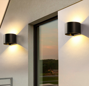 Hagood nueva lámpara de pared impermeable semicírculo 6W Led aplique de pared iluminación exterior impermeable IP65 iluminación ajustable