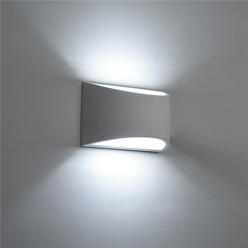 Lámpara de pared LED de 10 W para interiores, lámpara de pared decorativa de aluminio arriba y abajo, aplique de pared LED para dormitorio, iluminación impermeable