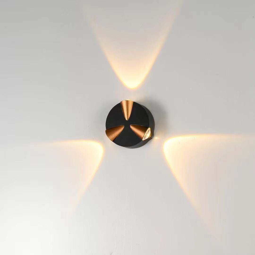 Lámpara de pared de jardín impermeable IP65 LED Lámpara de pared interior y exterior decorativa