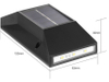 El producto más nuevo Abs Interior Hotel Luz decorativa Exterior Ip65 Impermeable Lámpara de pared LED solar Panel solar Luz de calle LED