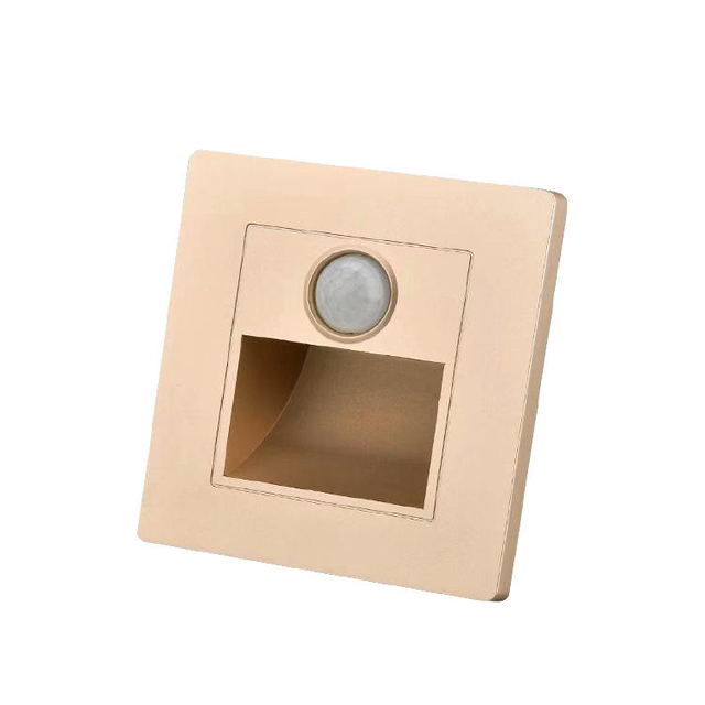 Luz de noche LED 86 tipo lámpara de pie con sensor de luz incrustada lámpara de escalera LED lámpara de paso de luz de escenario para directorio de fábrica de noche