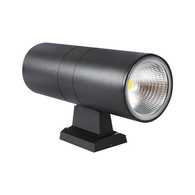 Venta al por mayor de calidad superior impermeable moderno Hotel arriba y abajo luz de pared Ip65 Cob Led lámparas de pared para exteriores montadas en la pared