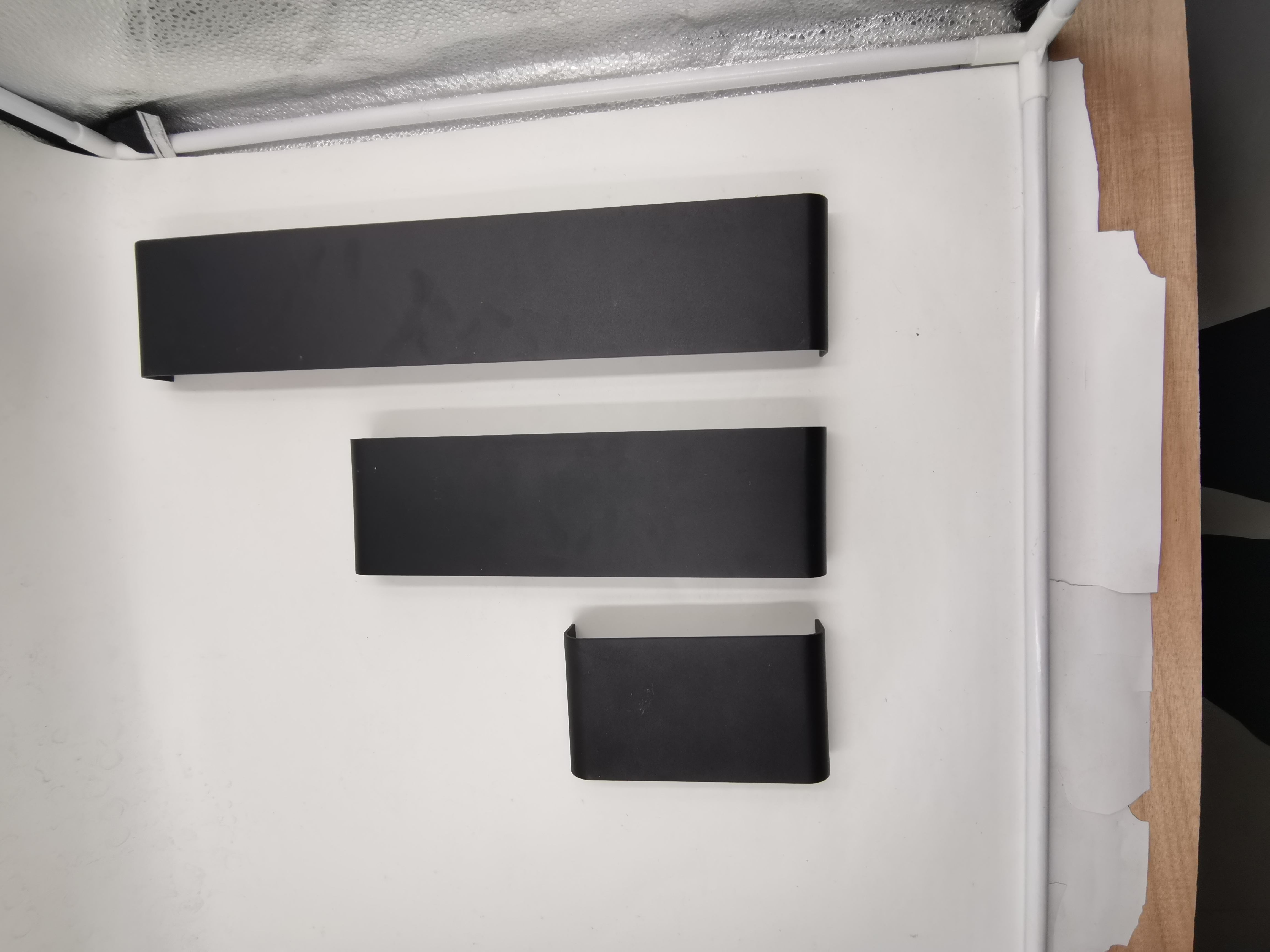 6W 12W 14W Rectángulo Led Iluminación de pared Blanco y negro Shell Led Sconce Luz Interior Led Tiras de luz Interior