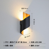 Lámpara de pared de 10W hacia arriba y hacia abajo para interiores y exteriores, AC85-265V IP65, luz de pared de escalera Led, candelabro decorativo de aluminio, luz de pared LED para dormitorio