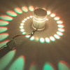 Agujero en espiral RGB LED Luz de pared para interior Hogar Decorar Luces de noche de lujo Luz de techo Loft Muebles de moda