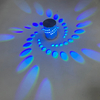 Luz LED de pared con agujero en espiral, lámpara de pared de 16 colores, lámpara de pared con control remoto adecuada para Hall KTV Bar, decoración del hogar, lámpara de pared artística