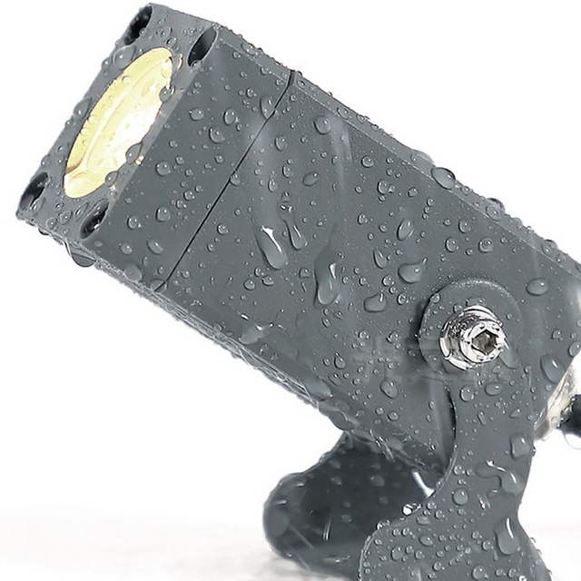 Foco LED para exteriores de 3W, carcasa negra, punta superbrillante, resistente al agua, paisaje IP65, foco Led para césped, jardín, árbol, 12V, 220V