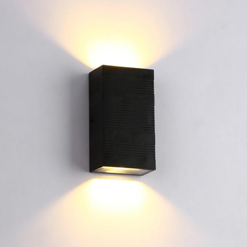 Luz de pared LED impermeable IP65 lámpara de pared de tira de aluminio 12W 24W 30W 85 ~ 265V luz de calle de porche de camino Led para iluminación exterior