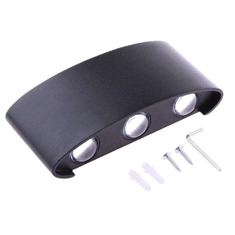 Ip65 exterior moderno jardín exterior arriba y abajo luz de pared impermeable led lámpara de pared exterior 2w 4w 6w 8w luz exterior