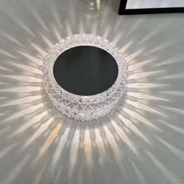 Lámpara de escritorio regulable táctil lámpara de mesa led lámpara de mesa de control táctil carga de cristal tira LED lámpara rosa proyector romántico lámpara de noche de 16 colores