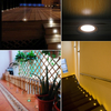 Luces subacuáticas de 1w, escalones cuadrados, iluminación de piscina, luces enterradas, estrella impermeable al aire libre enterrada, ingeniería de acero inoxidable 304