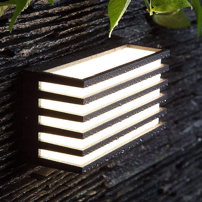 Nieuwe Outdoor Waterdichte Moderne LED Wandlampen Lange Acryl Woonkamer Slaapkamer Gang Veranda Zwart Lámpara de interior Verlichting