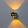 AC85-265V de 6W, diseño moderno, luz de pared de cristal doble, luz de arriba y abajo para interiores, decoración de Hotel, lámpara de aplique LED para el hogar
