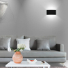  Luces de pared exterior Linterna montada en jardín de aluminio Impermeable para exteriores Lámpara de iluminación de pared Led Black Street Glass