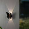 Lámpara de pared LED de 6W con forma de mariposa para exteriores, lámpara de pared impermeable IP65 para decoración de jardín, luz de soporte para pasillo