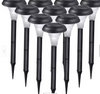 Luz solar LED Luz de jardín solar Lámpara de camino solar Venta caliente pequeña luz de pilar de jardín al aire libre de plástico pequeño y barato 