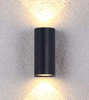Lámpara de pared impermeable de doble cabezal de columna de 12 W lámpara de noche única lámpara de pared impermeable IP65 para decoración de jardín