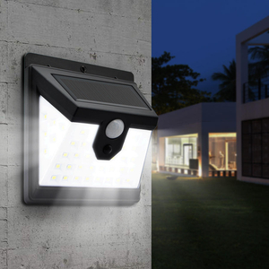 40 Led Sensor de movimiento montado en la pared Luz Lámpara de emergencia para exteriores Luz solar led, Luz de pared solar, Lámpara solar led