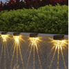 Blanco cálido LED Lámpara solar Camino Escalera Luces de jardín al aire libre Energía solar Balcón Luz Decoración para Patio Escalera Valla productos