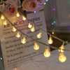 Guirnalda de luces LED de estrella, guirnalda de Navidad, cortina de hadas, luz de 2,5 M para interiores y exteriores para dormitorio, fiesta en casa, boda, decoración de Año Nuevo