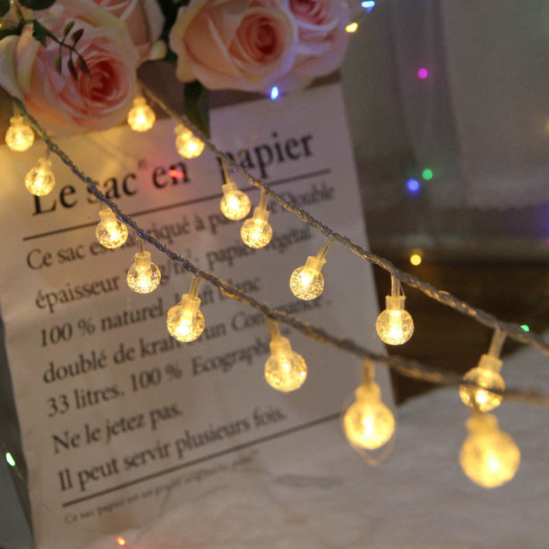 Guirnalda de luces LED de estrella, guirnalda de Navidad, cortina de hadas, luz de 2,5 M para interiores y exteriores para dormitorio, fiesta en casa, boda, decoración de Año Nuevo