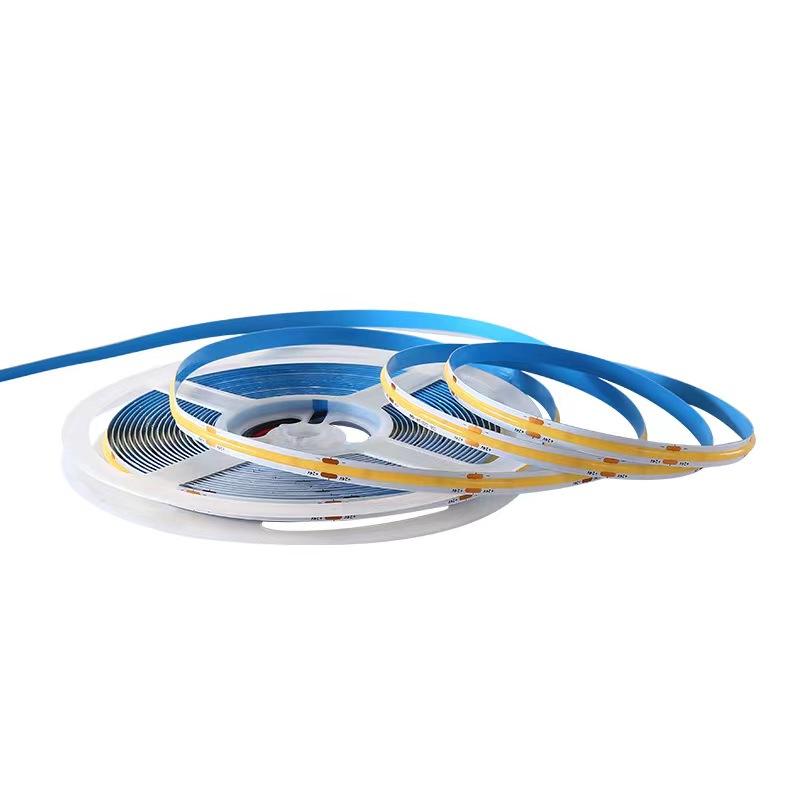 Luz COB con tira de luz suave autoadhesiva de baja presión de 12V 24V, tira de luz de agua de dos colores led mágica flexible de 2835 líneas