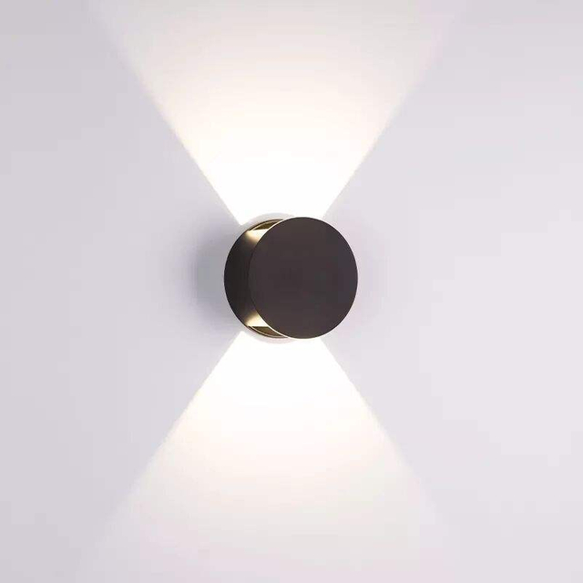 Lámpara de pared LED de arriba y abajo, impermeable, IP65, luz de pared Interior de aluminio para dormitorio, sala de estar, pasillo, iluminación interior y exterior