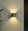 Lámparas de exterior 10W Led Luz de pared Ip65 Negro Decorativo Porche Jardín Hogar Bombillas impermeables Aluminio moderno para hornear