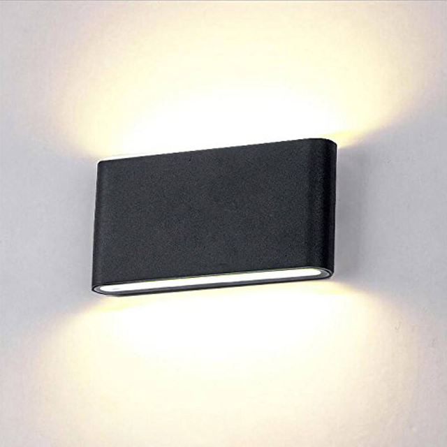18W LED IP65 Iluminación exterior Lámpara de pared moderna Lámpara de pared LED impermeable para interiores Luz de sala de estar Luz de pared led cuadrada