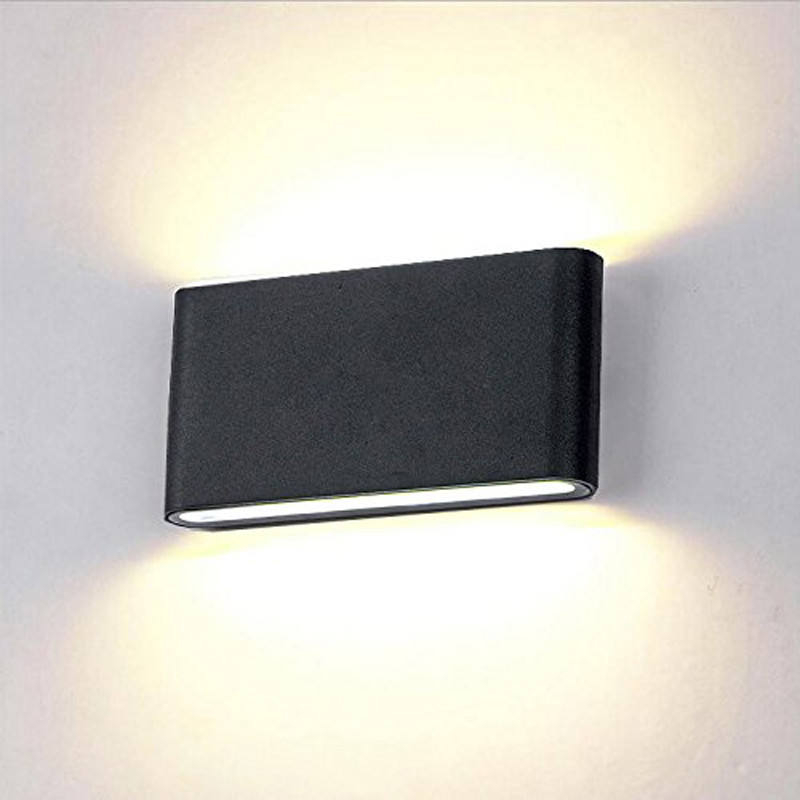 18W LED IP65 Iluminación exterior Lámpara de pared moderna Lámpara de pared LED impermeable para interiores Luz de sala de estar Luz de pared led cuadrada