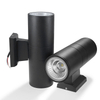 6W 12W COB Up Down Dual-Head Outdoor Led Wall Light Lámpara de pared Cilindro Interior Balcón Accesorio Impermeable IP65 Lámpara de porche