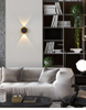 Lámpara de pared de jardín de 2W, 3W, 5W, 6W, 7W, 8W, lámparas de pared Led de nido de abeja dorado y negro, lámpara de cuerpo luminoso arriba y abajo, estilo de iluminación, oficina moderna