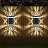 Luz solar al aire libre lámparas solares luces solares led al aire libre Luz solar de pared Jardín al aire libre Luz decorativa para el hogar Lámparas solares led impermeables Lámpara decorativa para patio de parque IP65