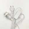 Cable de soporte de lámpara E14 enchufe de EE. UU. Bombilla colgante de luz 303 interruptor personalizado ABS PVC interruptor de cobre estilo lámpara de sal del Himalaya