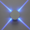 Lámpara de pared interior LED de 12 W, luz decorativa, lámpara de pared cruzada, luz blanca cálida/blanca fría, dormitorio, sala de estar, lámpara de pared de TV, candelabro redondo