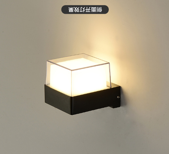 Nueva lámpara de pared inteligente LED de control de aplicación IP65 lámpara de pared decorativa de moda colorida a prueba de agua