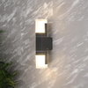Lámpara de pared Led de aluminio para exteriores IP65, luz de pared impermeable hacia arriba y hacia abajo para el hogar, escalera, dormitorio, mesita de noche, pasillo, iluminación ajustable