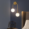 Lámpara de pared nórdica moderna de 8W, resistente al agua, Ip65, Led de aluminio para exteriores, luz de pared hacia arriba y hacia abajo para jardín, Hotel, cristal de cuerpo blanco luminoso