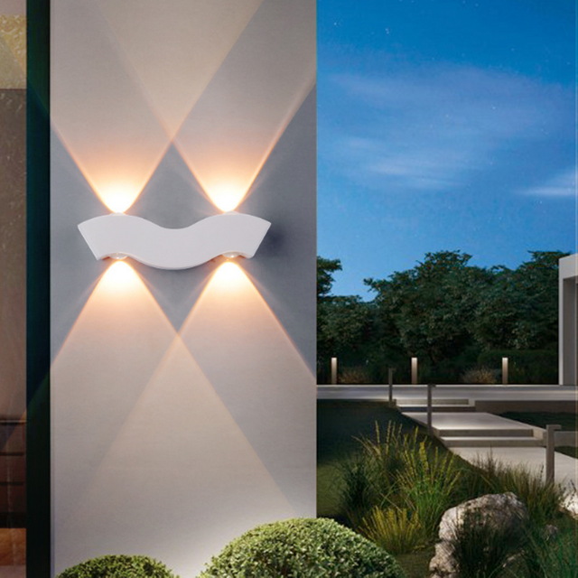 4W 85-265v Ventas directas de fábrica LED luz de pared Lámpara de pared interior al aire libre Lámparas de seguridad para la decoración del hogar