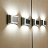 luces solares de pared para exteriores luces solares de pared lámpara solar para exteriores jardín césped luz solar precio de fábrica al por mayor para puerta delantera, patio, garaje, jardín
