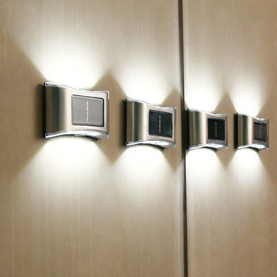 luces solares de pared para exteriores luces solares de pared lámpara solar para exteriores jardín césped luz solar precio de fábrica al por mayor para puerta delantera, patio, garaje, jardín