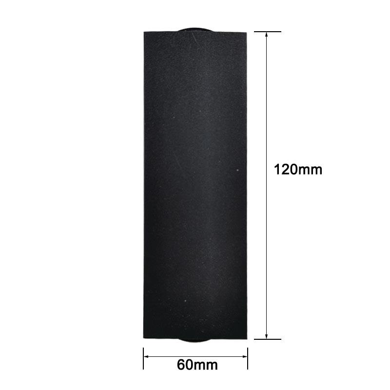 6W Modern Led Black shell beam light luz de pared impermeable y luz nocturna al aire libre arriba y abajo luces de pared para el hogar
