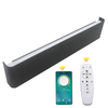 Lámpara led inteligente de luz hacia arriba y hacia abajo, lámpara de pared larga de 2,4G con controlador, luz de pared interior, luz de pared LED, temperatura de tres colores
